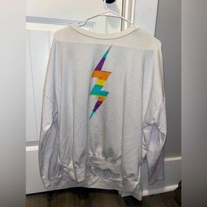 Super cute lighting bolt sweatshirt!